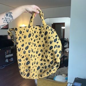baggu leopard duck bag